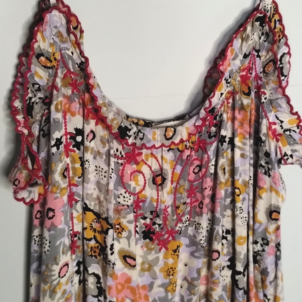Natural Life Harley Midi Sundress Embroidery Floral L - XL - Picture 5 of 10